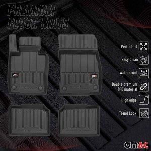 MINI COUNTRYMAN Floor Mat - Omac - Proline Premium TPE - Black - '10-'16